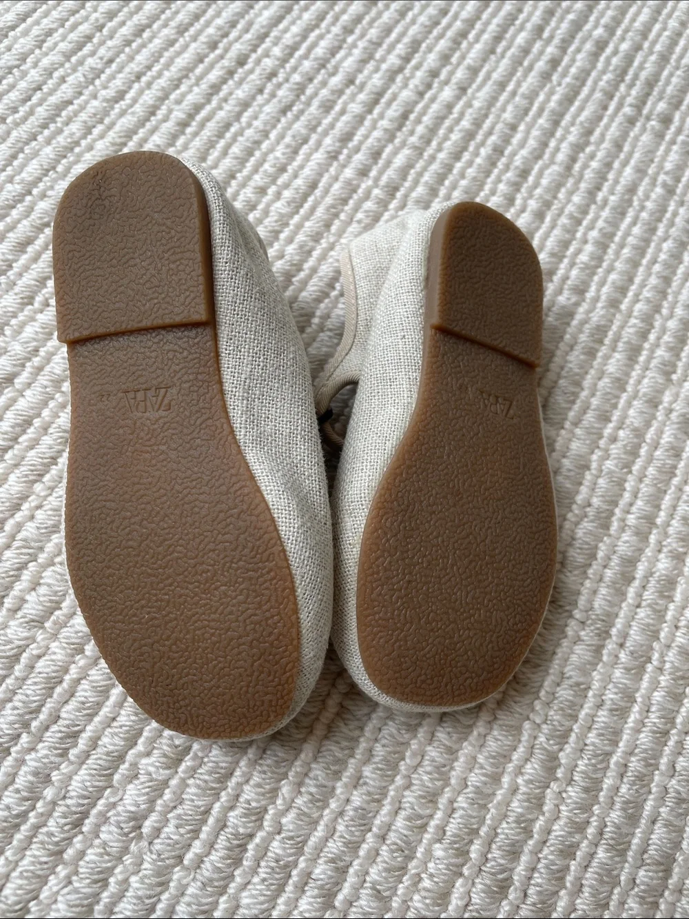 Zara Cream Canvas Mary Jane Kids Shoes with Strap